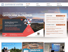 Tablet Screenshot of geotechnicaldivision.co.za